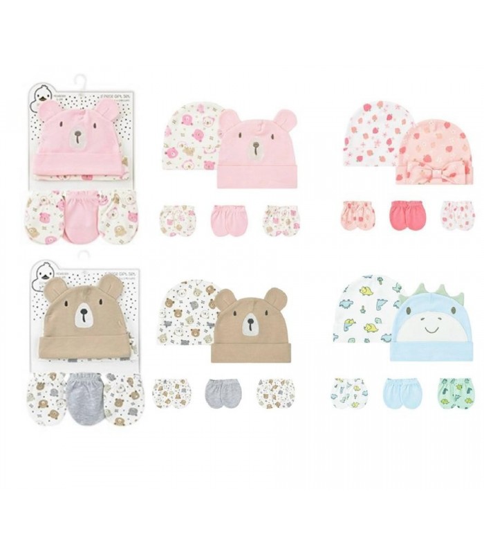 KIT.GORRA C-MANOPLA 5PCS 0-3A 143587