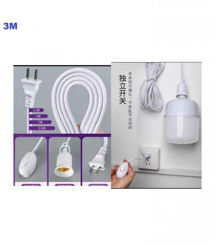 PORTA FOCO 3M E27 220V C-BOTON 132317