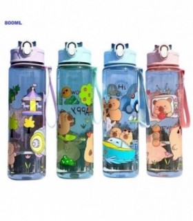 GARRAFA 800ML PLAST.CAPYBARA 4D 141439
