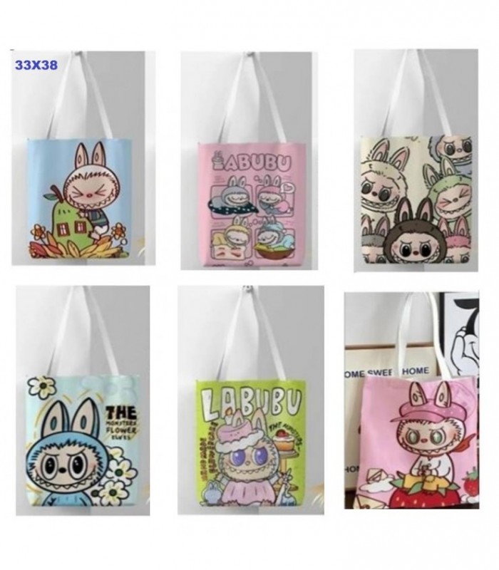 BOLSA LABUBU 33X38CM 7C 142302