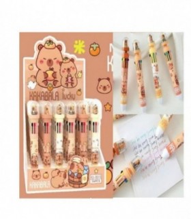 BOLIGRAFO 10 COLORES CAPYBARA (8015) 80156