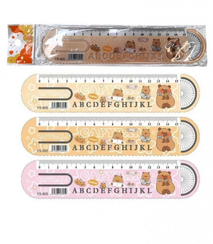 REGLA 15CM CAPYBARA 3C YS-905