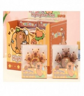 MARCADOR MINI CAPYBARA RED.6PCS MD-607
