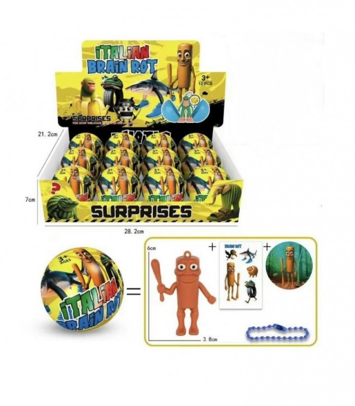 PELOTA SORPRESA TRALALERO BRAINROT 1035033