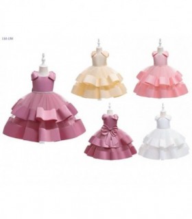 VESTIDO INF.C-SEDA PERLAS 4C 144208