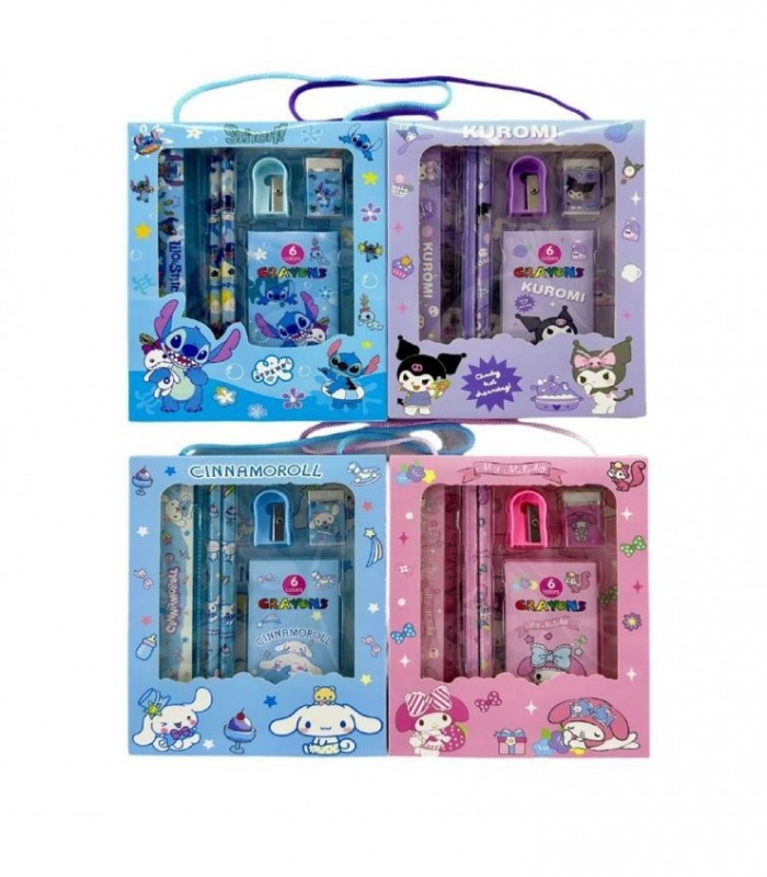 KIT.ESCOLAR CX KUROMI-STITCH-MELO 2018