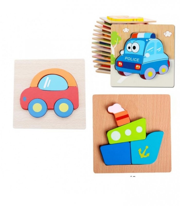 ROMPE CABEZA MADERA PQ ANIMAL 93111