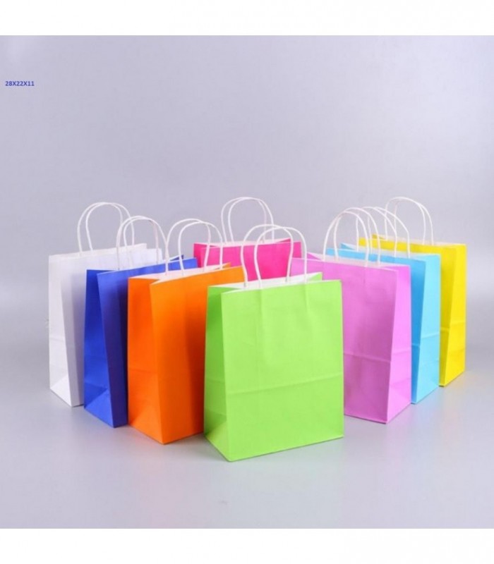 BOLSA DE REGALO 10 COLOR 28X22X11CM 93423-28