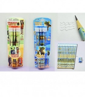 LAPIZ DE PAPEL 12PCS C-BORR.TRALALA BRAINROT 1109