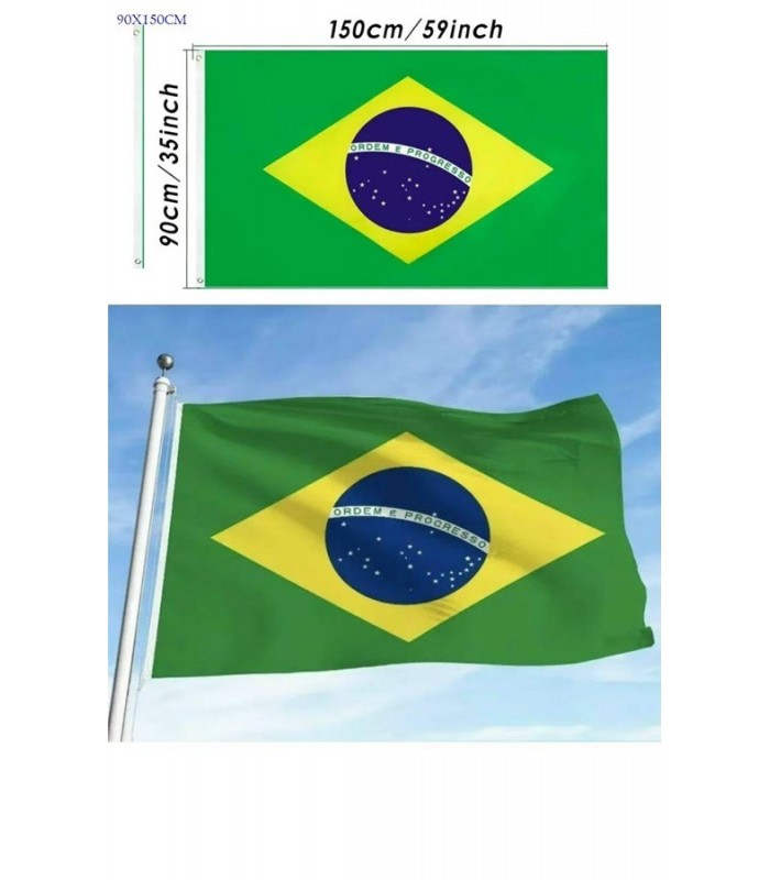 BANDERA BRASIL 90X150CM 129959