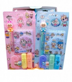 AGENDA MINI C-BOLIGRAFO-5PCS LABUBU HLL-008