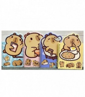 CUADERNITO CAPYBARA 4C 14X20 SH-Y604