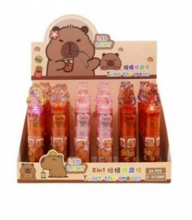 BORRADOR CAPYBARA RETRACTIL E-3170KP CON LUZ