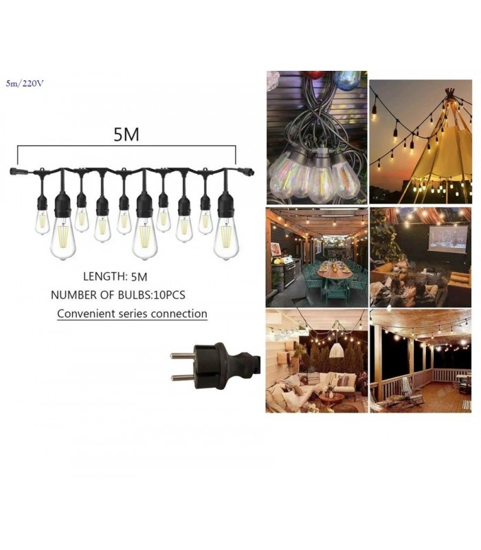 LAMPARA AMARILLO 5M 10L 220V 143320-220