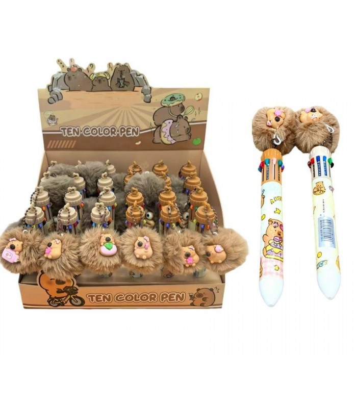 BOLIGRAFO 10C CAPYBARA C-LLAVERO PELO 143939