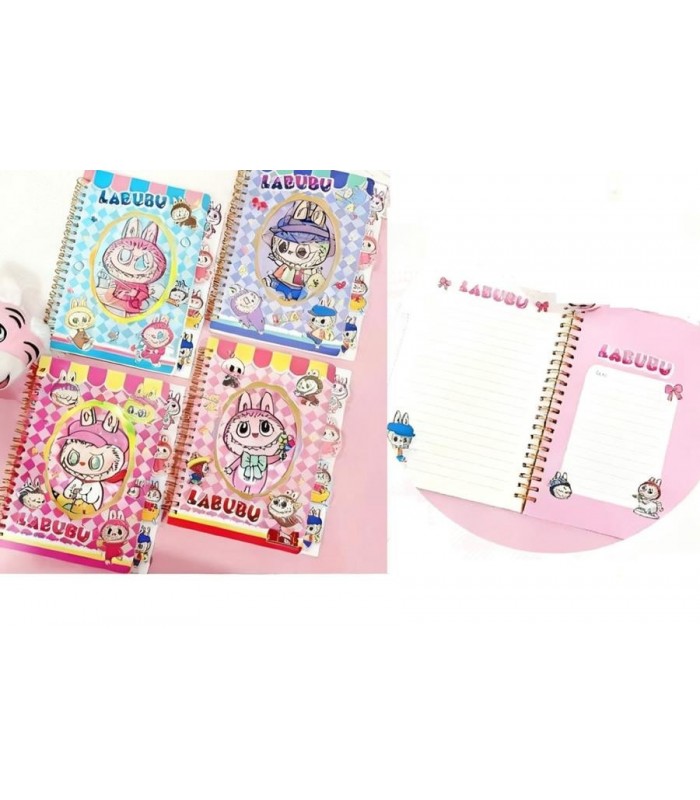 CUADERNO C-ESPIRAL LABUBU 4C XQ-520-2