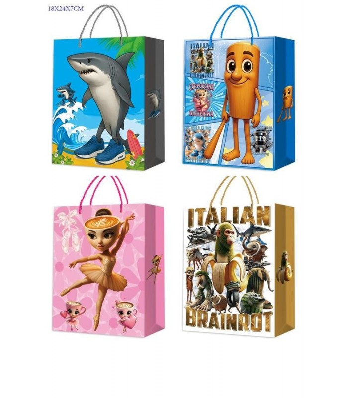 BOLSA DE REGALO TRALALA BRAINROT PEQ K79S