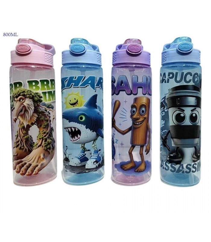 GARRAF DE AGUA 800ML TRALALA BRAINROT 144174