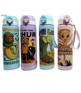 GARRAFA DE AGUA 800ML TRALALA BRAINROT 144173