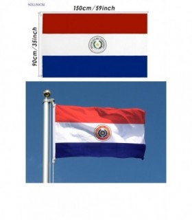 BANDERA PARAGUAY 90X150CM 144266