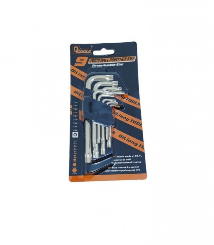 KIT. DE LLAVE L 9PCS QTOOLS  95834