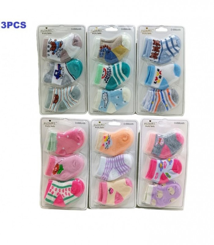 MEDIA 3PCS P-BEBE 0-6M NENE-NENA CARTELA 120526