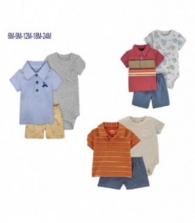 CONJ.3PCS BEBE NENE BODY-REMERA 139297