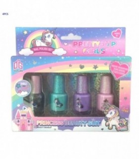 ESMALTE INFANTIL 4PCS PRETY PRINCES 140004