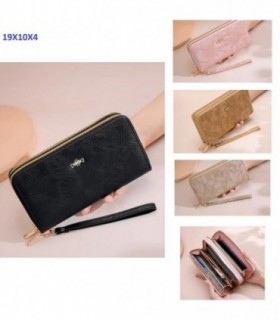 BILLETERA FEME 19X10X4CM 4C FLOR 139903