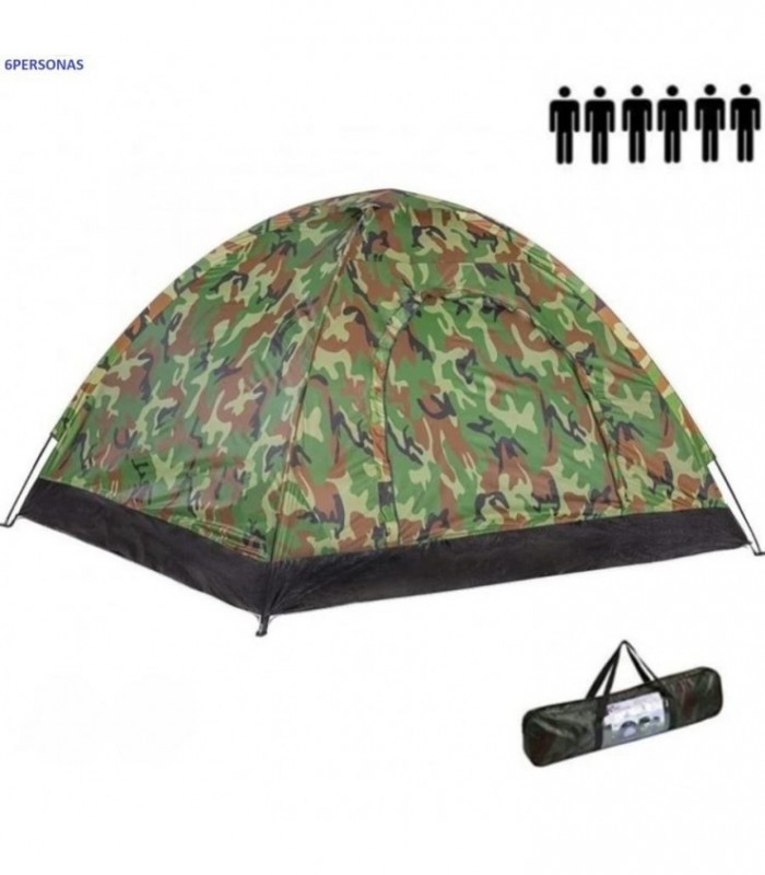 CAMPING CAMUFL.6 PERSONA 200X250X150CM 141125