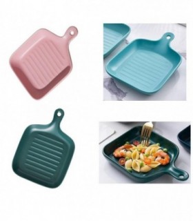 BANDEJA PORCELANA COLOR.2C 22X15.7X3.4CM 142447