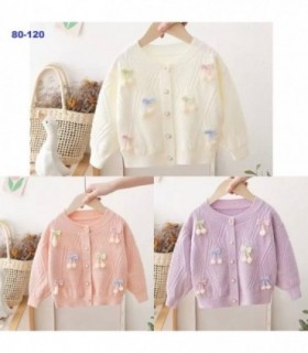 ABRIGO DE HILO NENA 80A120CM 3C MOÑO 145220