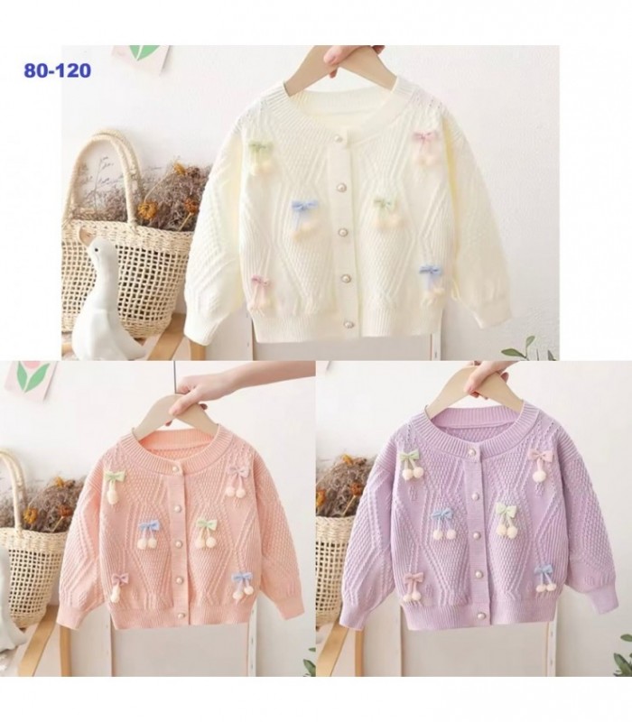 ABRIGO DE HILO NENA 80A120CM 3C MOÑO 145220