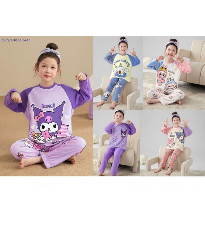 CONJ.INF.2PCS PIJAMA ALG 8TA16T CINA-LABUBU 144798