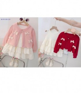 VESTIDO C-ABRIGO 2PCS BEBE 80A110 2C 144771