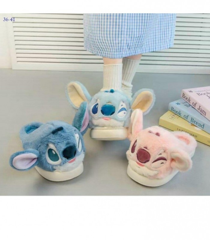PANTUNFA STITCH 36-41 AZUL PELO 144490