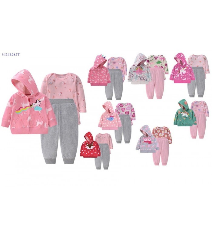 CONJ.BEBE NENA 3PCS BODY-CAMP-PANT 136266