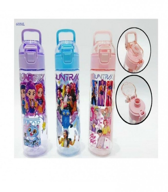 GARRAFA DE AGUA PLAST.600ML KPOP HUNTERS 145101