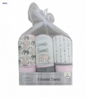 TOALLA DE BEBE 3PCS NENA  66X76CM 145299