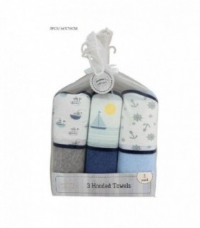 TOALLA DE BEBE 3PCS NENE 66X76CM