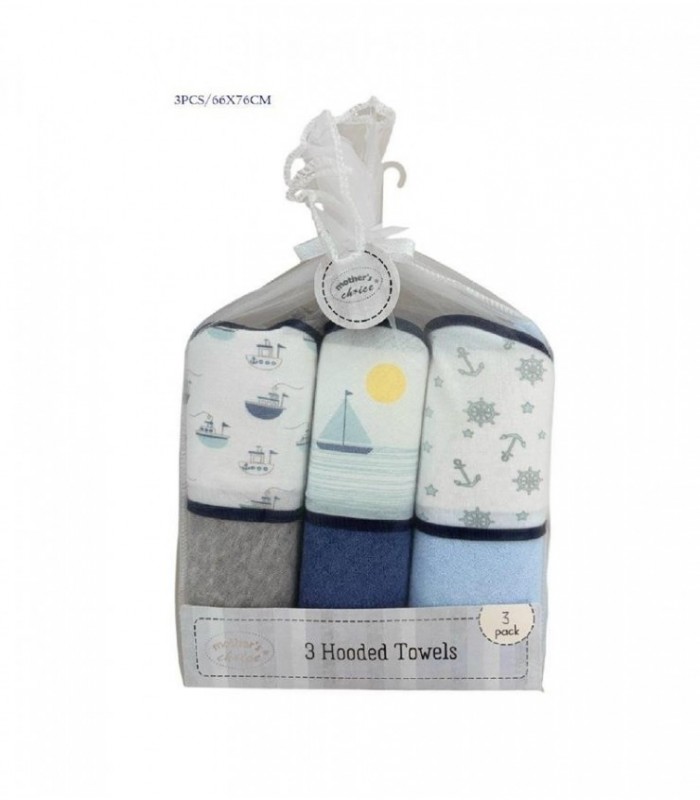 TOALLA DE BEBE 3PCS NENE 66X76CM