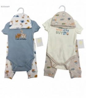 KIT.DE BEBE 3PCS 0-3 3-6 6-9 NENE 145281
