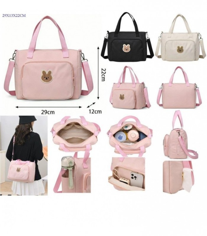 BOLSA DE BEBE 29X13X22CM 3C OSO 145243