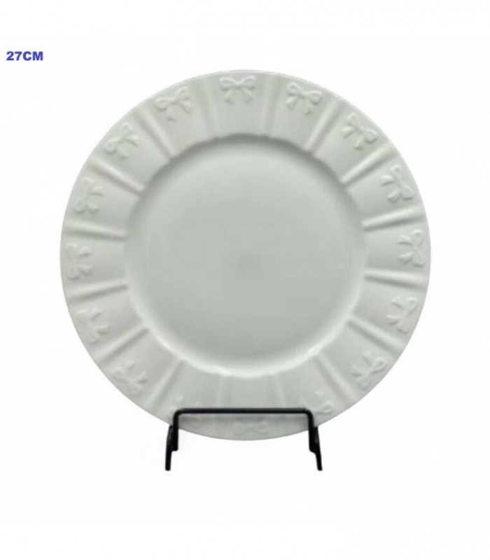 PLATO PORCELANA PLAYO 27CM 10.5 BLANCO