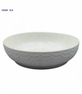 PLATO PORCELA HONDO 23CM 8.5 BLANCO 145206