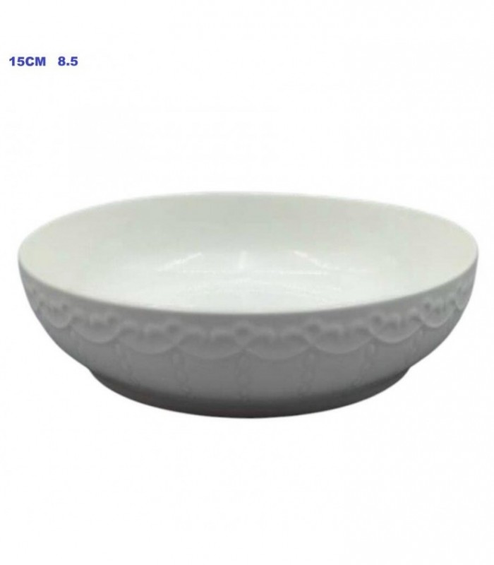PLATO PORCELA HONDO 23CM 8.5 BLANCO 145206