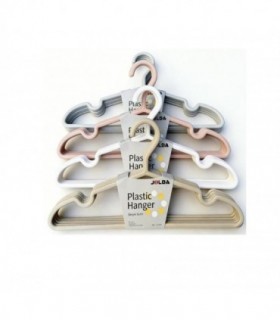 PERCHA PLAST.5PCS 42X23CM 4C 0807