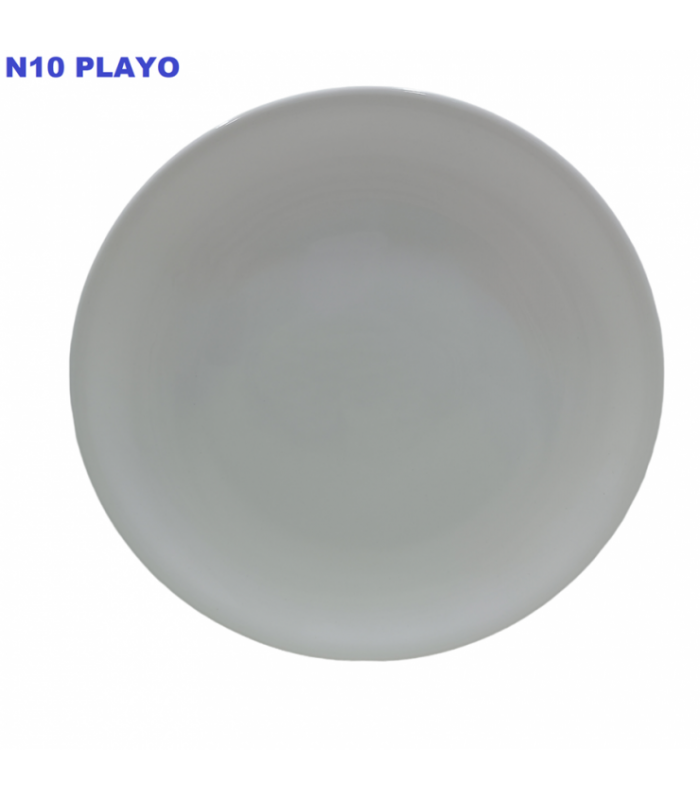 PLATO PORCELANA 26CM BLANCO N10 PLAYO 127333