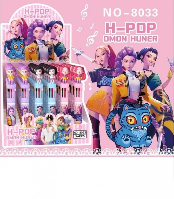 BOLIGRAFO 10COLOR KPOP DEMON HUNTERS 8033