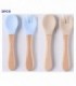 CUBIERTO P-BEBE 2PCS 2C MAG MADERA 131846